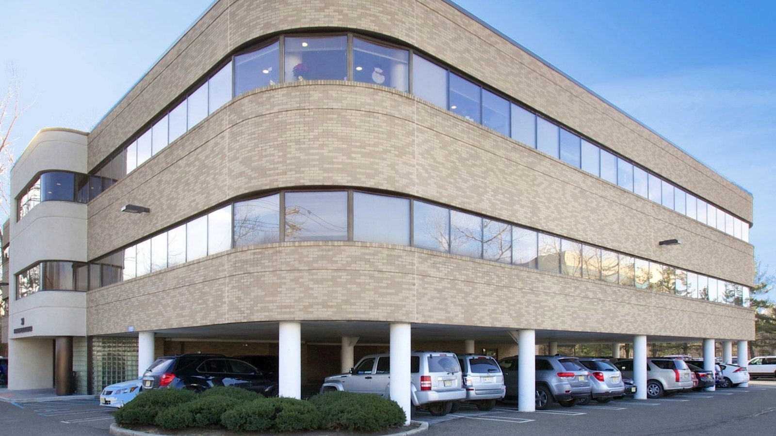 Paramus Medical Center, a three-story curved-facade medical office building at 30 West Century Road